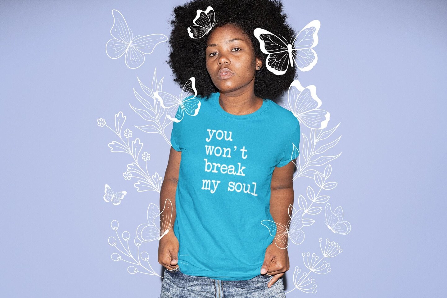 You Won't Break My Soul Womens Shirt, Renaissance Tshirt, Cowgirl Tee, Song Lyrics Shirt, Music Concert Tshirt, Alien