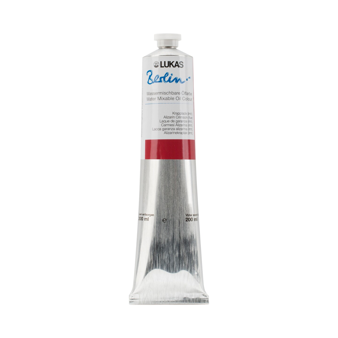 Lukas Berlin Pro Artists Water Mixable Oil Paint, Smooth Consistency with Beeswax, Lightfast Pigments, Quick Drying, Easy Clean-Up, Eco-Friendly, Professional Quality, 40 Color Range