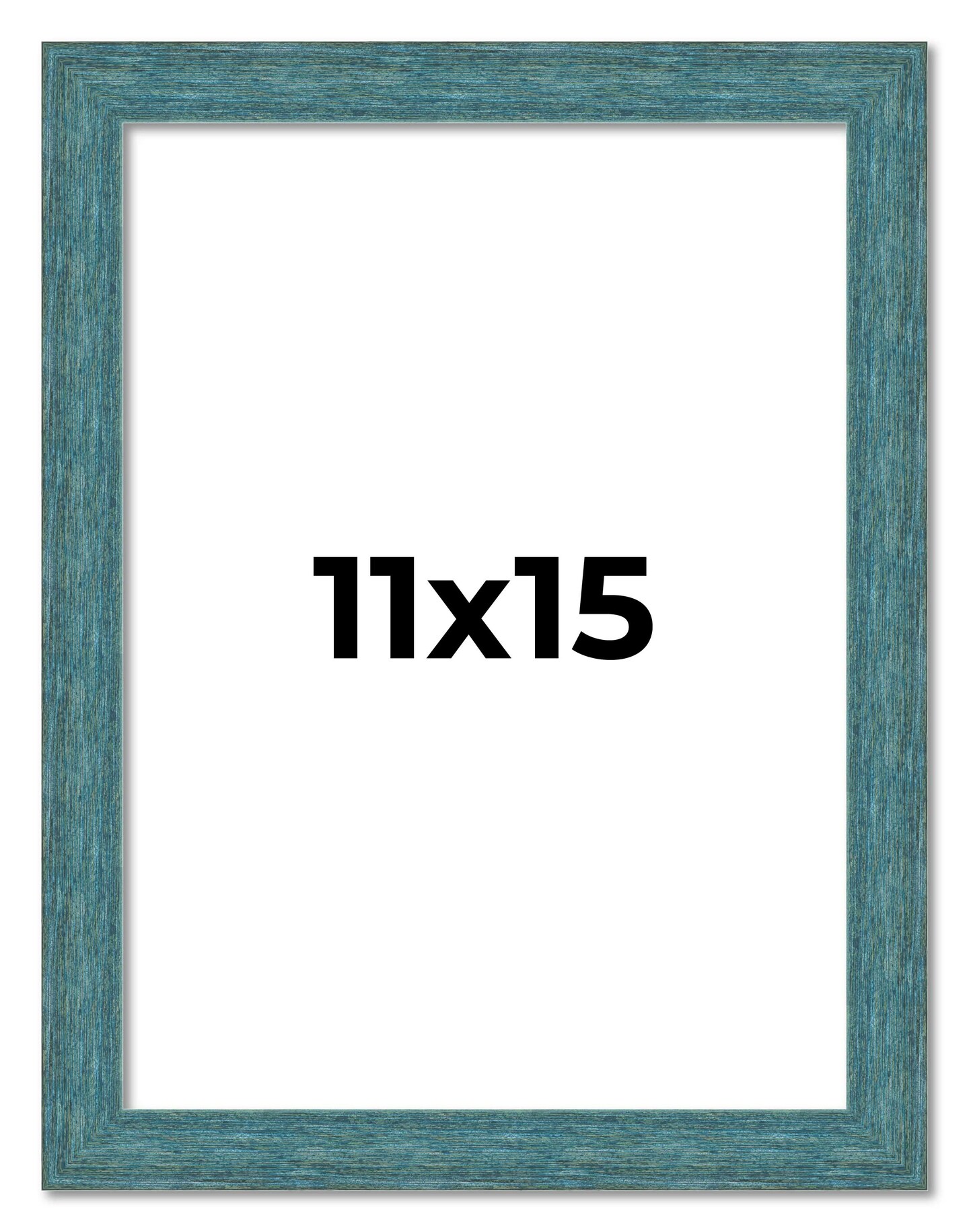 Simple Blue Picture Frame - UV Acrylic, Foam Board Backing, Hanging Hardware