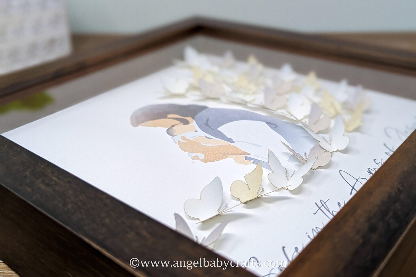 3D Jesus Holding Twins With Butterflies Miscarriage Gift product 2