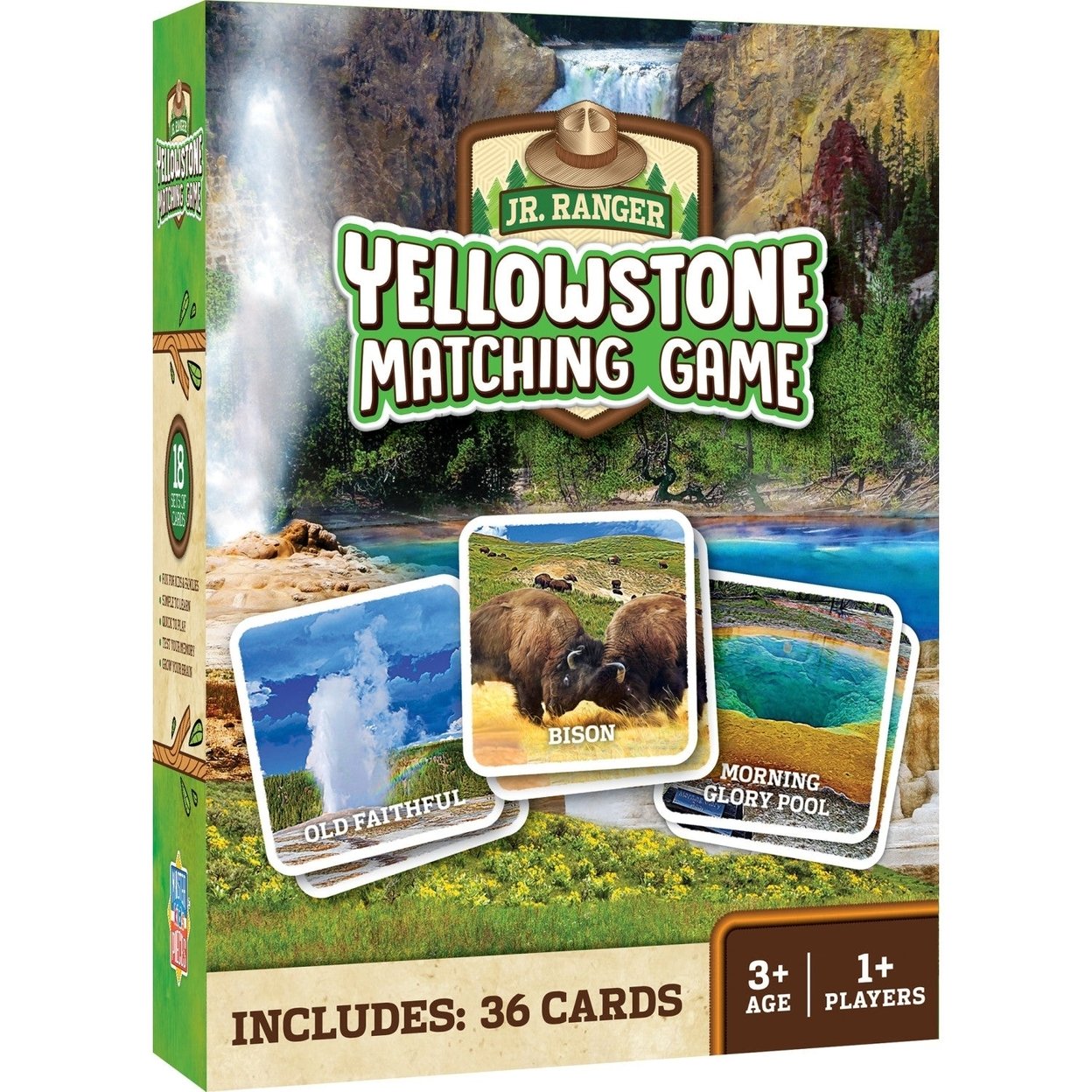 Jr Ranger Yellowstone Matching Game Wildlife Landmarks Family Fun 