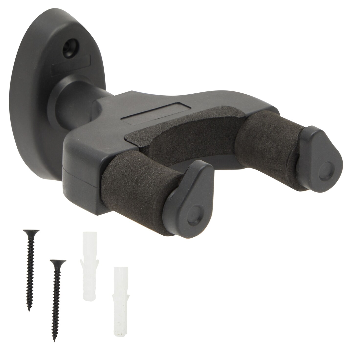 Auto Lock Guitar Wall Mount for Musicians, Recording Studio Equipment, Home Studio (5.1 Inches, Black)