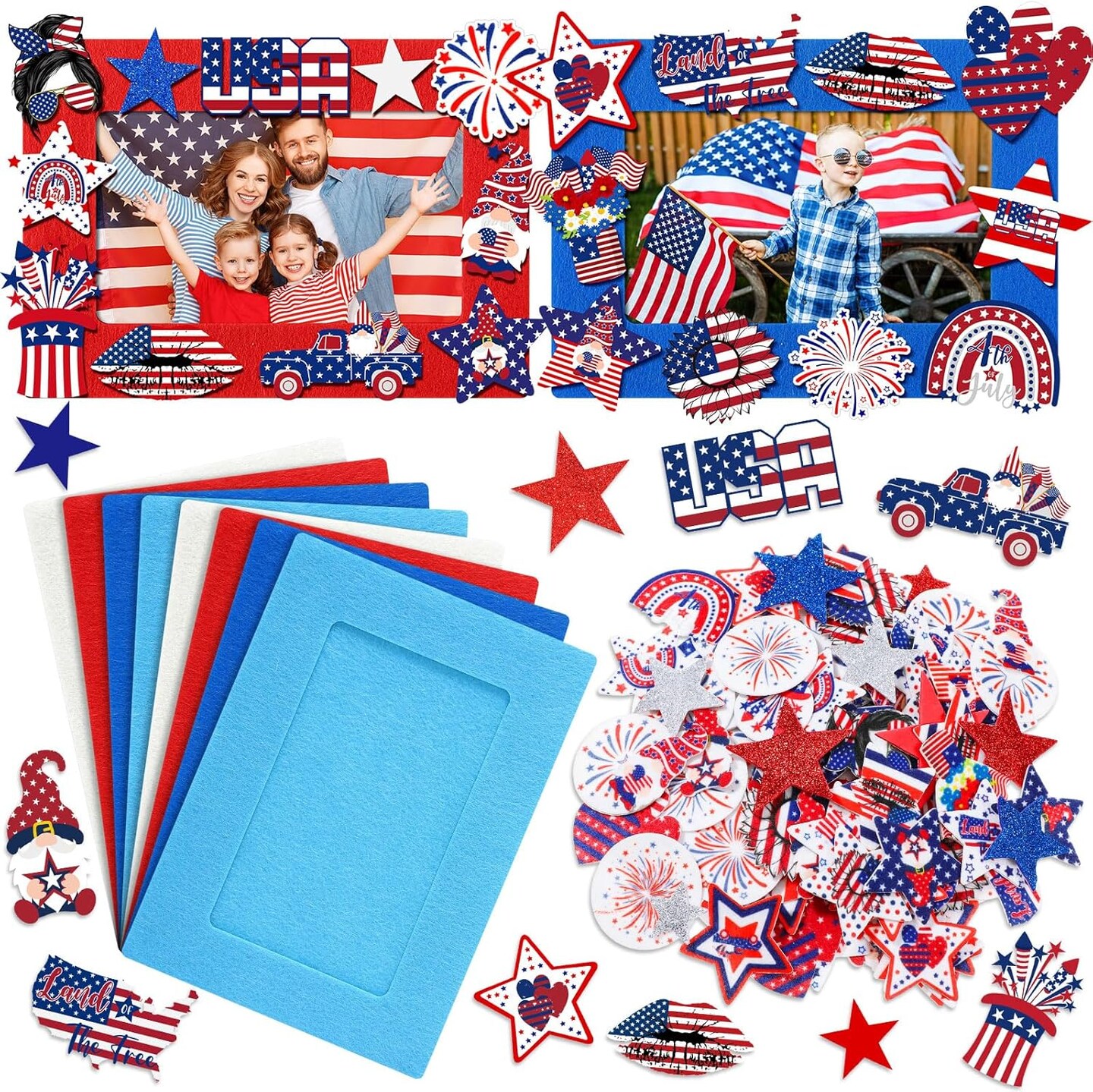 262 Pcs Memorial Day DIY Picture Frames
