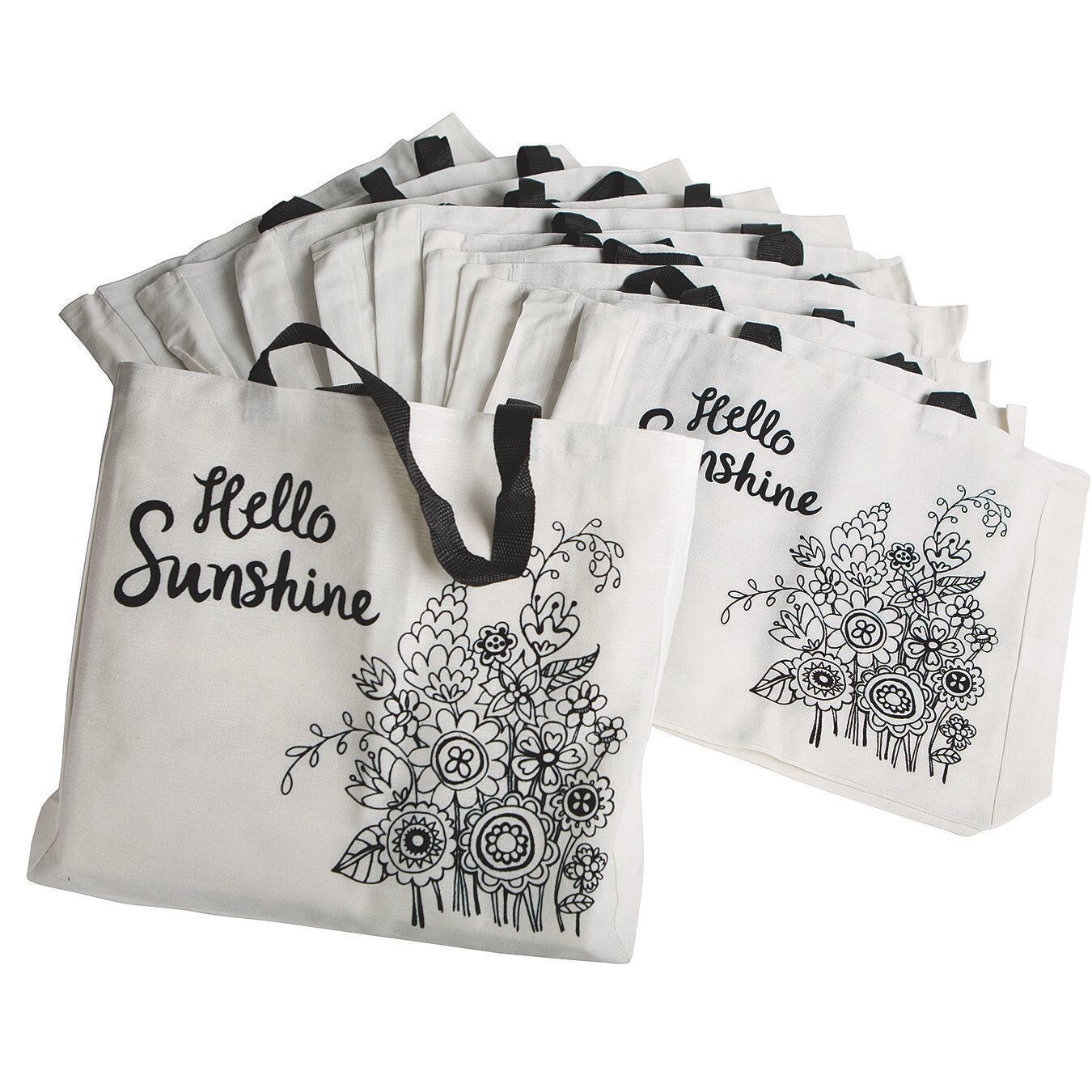 Velvet Art Hello Sunshine Tote Bag (Pack of 12)