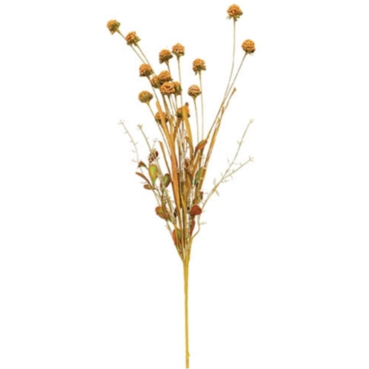 Fall Grass and Thistle Spray with Flexible Stem and Vibrant Thistles
