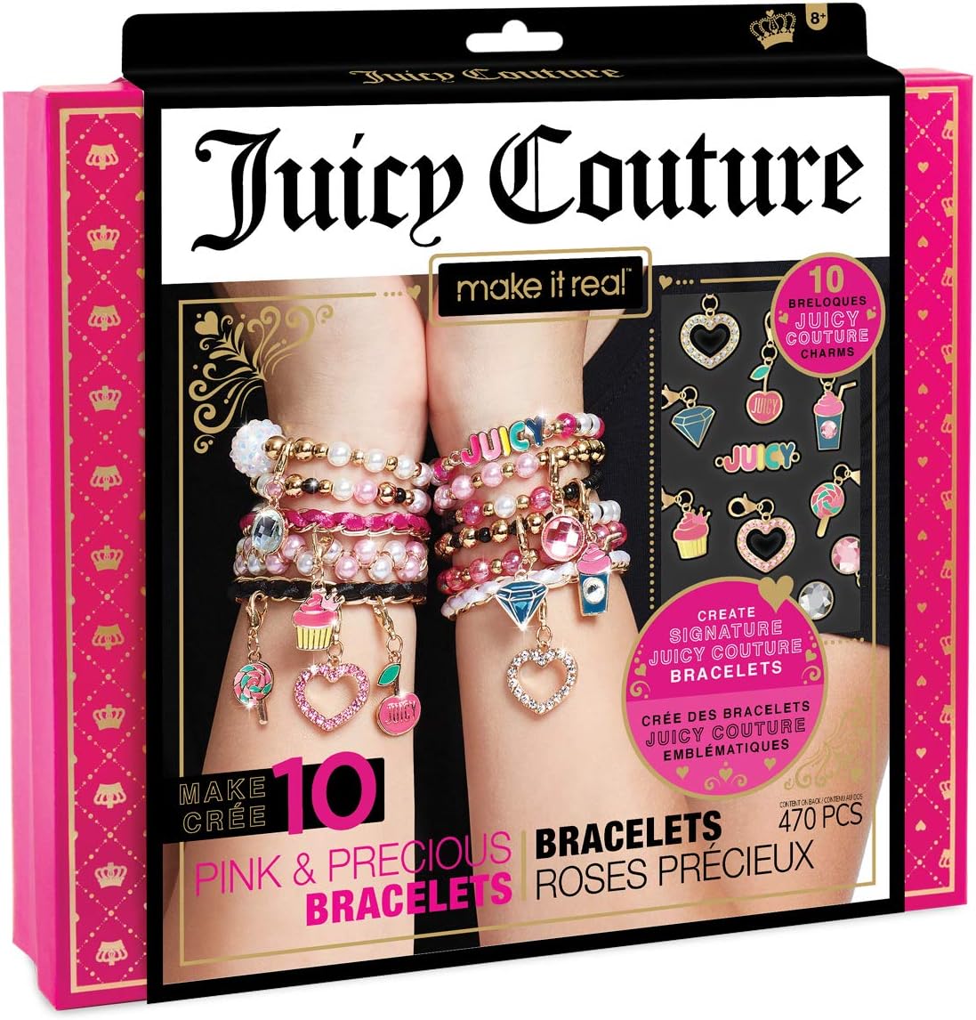 Juicy Couture Pink and Precious Bracelets - DIY Charm Bracelet Kit with Beads for Tween Jewelry Making - Jewelry Making Kit for Girls Visit the Make It Real Store 4.6 4.6 out of 5 stars (2,658) | Search this page