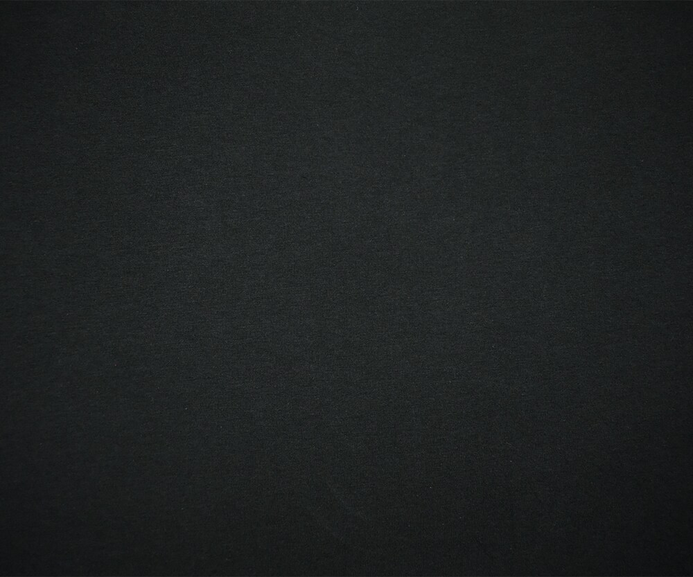 Black Solid Organic Cotton Stretch Spandex Jersey Knit Fabric By the Yard