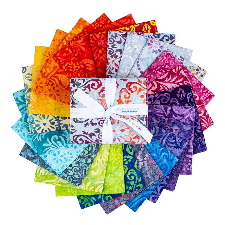 Expressions Batiks Fat Quarter Bundle in Swirl the Rainbow by Riley Blake Designs for Riley Blake (FQ-23565-24)
