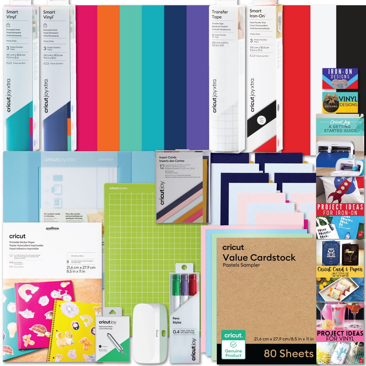 Cricut Joy Xtra Ultimate All-in-One Vinyl Rolls, Materials &#x26; Accessories Bundle