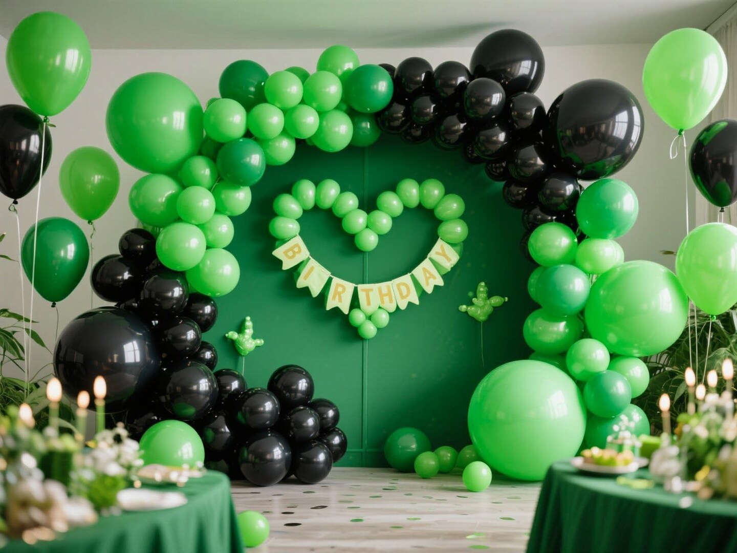 Green Balloons 145pcs Different Sizes (Green) 	5 Inch +10 Inch +12 Inch +18 Inch