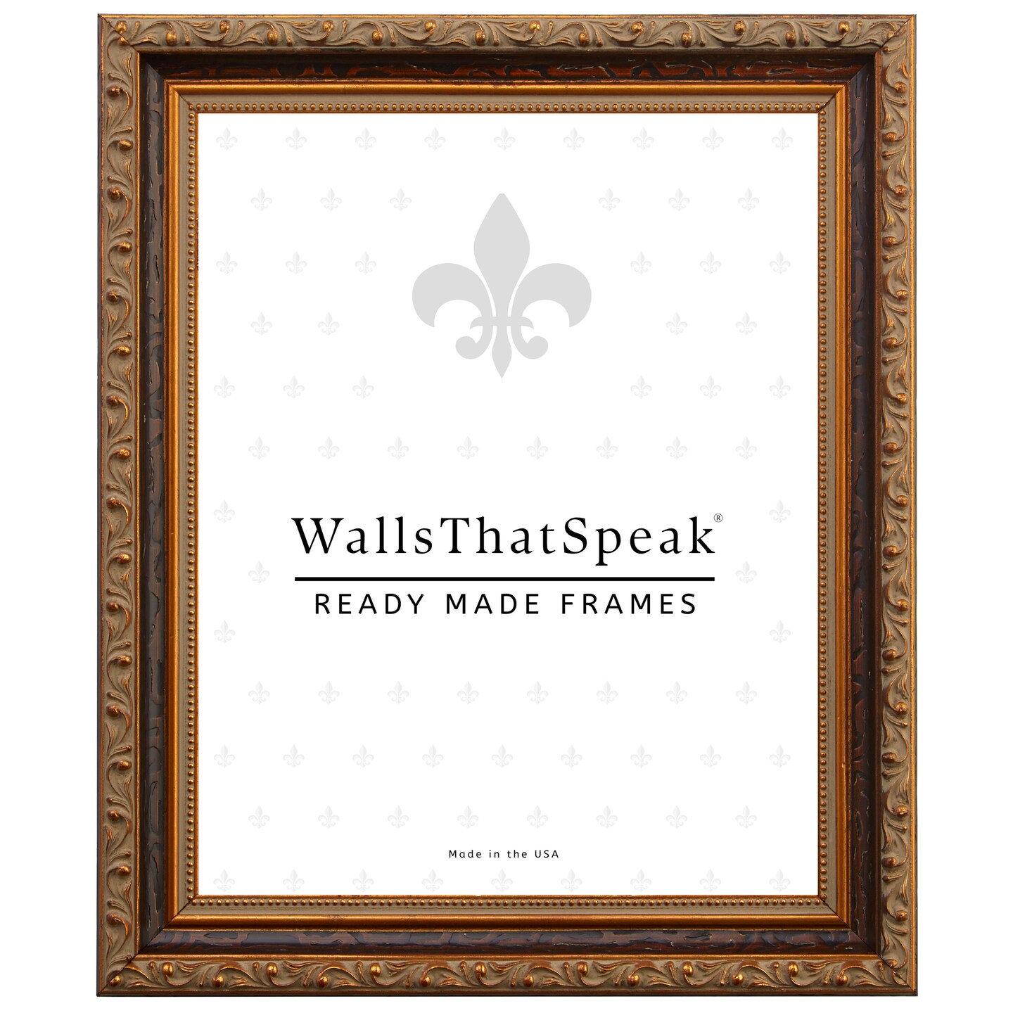 16x20 Regence 1.25 Wood Moulding, Wall Display Frame for Art, Posters, or Photos wallsthatspeak