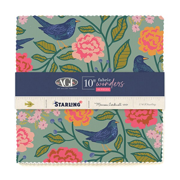 Starling 10&#x22; Square Pack (Layer Cake) by  for Art Gallery (10WSTR)