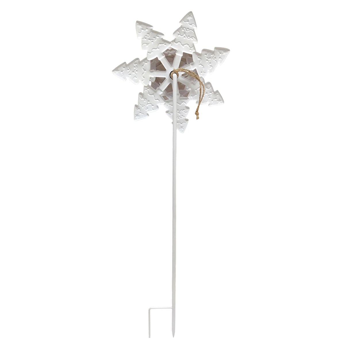 3′ Snowflake Spinner Yard Stake, Rotating Holiday Accent