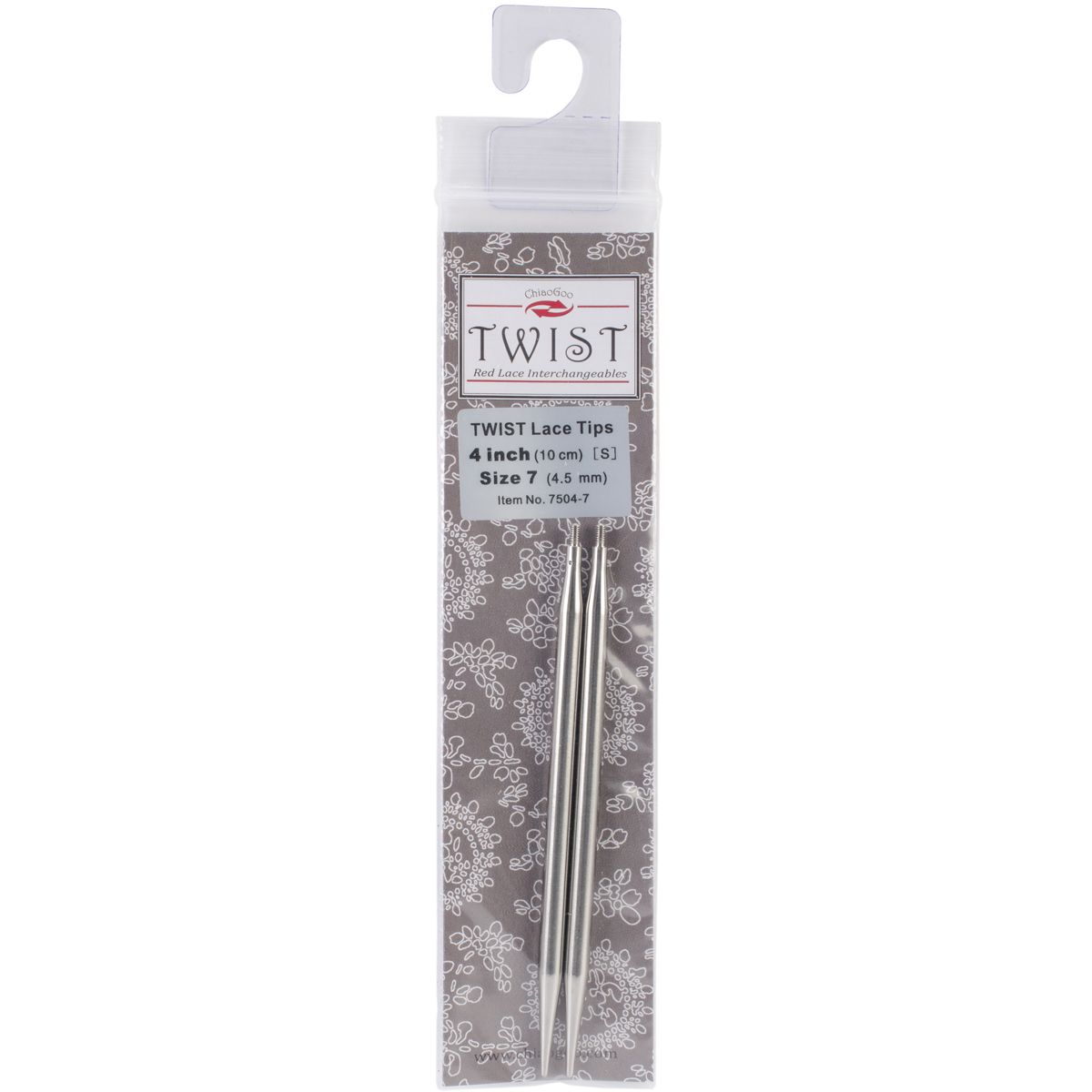 ChiaoGoo TWIST Red Lace Interchangeable Tips 4" - Sizes US 2.5 - 13