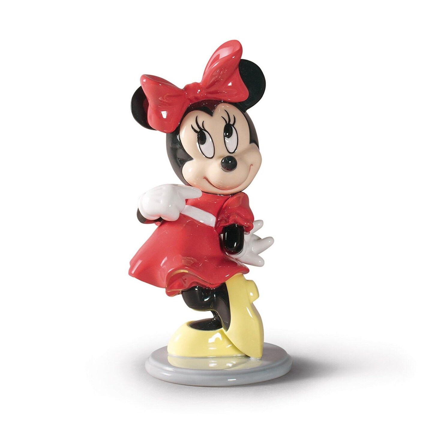 Lladro Minnie Mouse in Red Dress and Bow Figurine | Michaels Lladro Minnie Mouse in Red Dress and Bow Figurine | Michaels