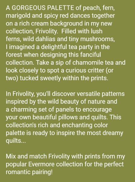 Frivolity Fat Quarter Bundle by Sweetfire Road for Moda (43190AB)