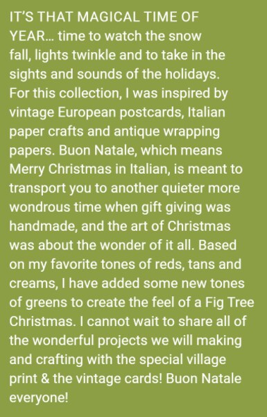 Buon Natale Fat Eighth Bundle by Fig Tree Co for Moda (35400F8)