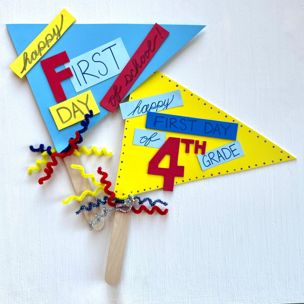 Kids Club: First Day of School Pennants