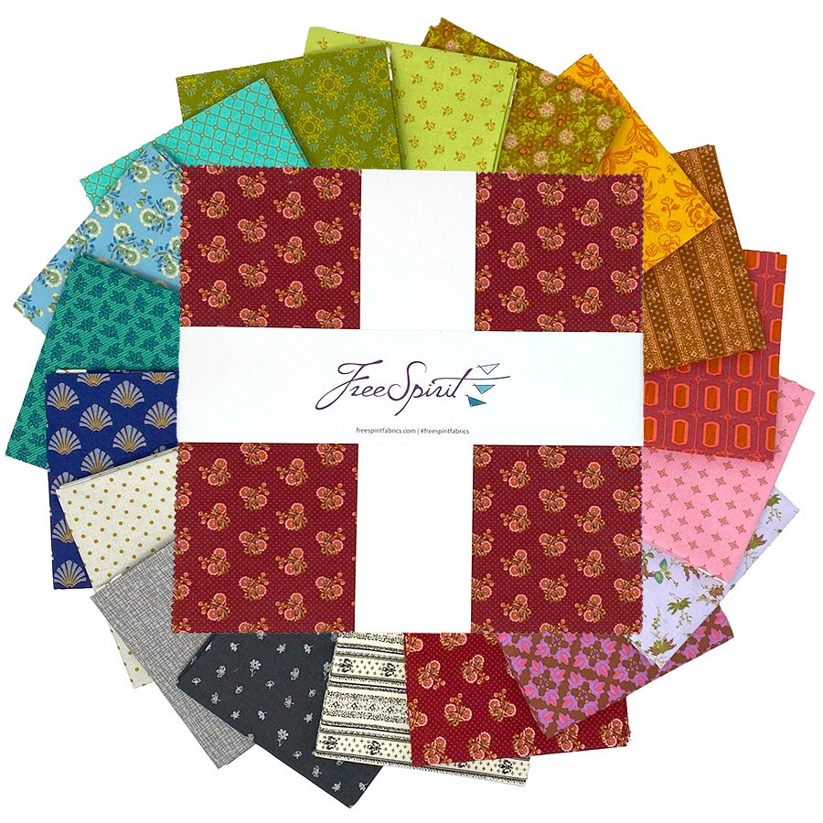 Vintage Cloth 10&#x22; Square Pack (Layer Cake / 10&#x22; Charm) by Sew Kind of Wonderful for Free Spirit (FB610SK.VINTAGE)