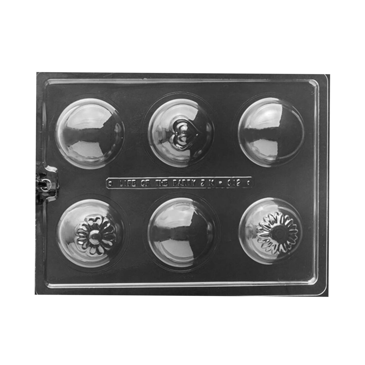 Heart and Flowers Cocoa or Bath Bomb Chocolate Mold