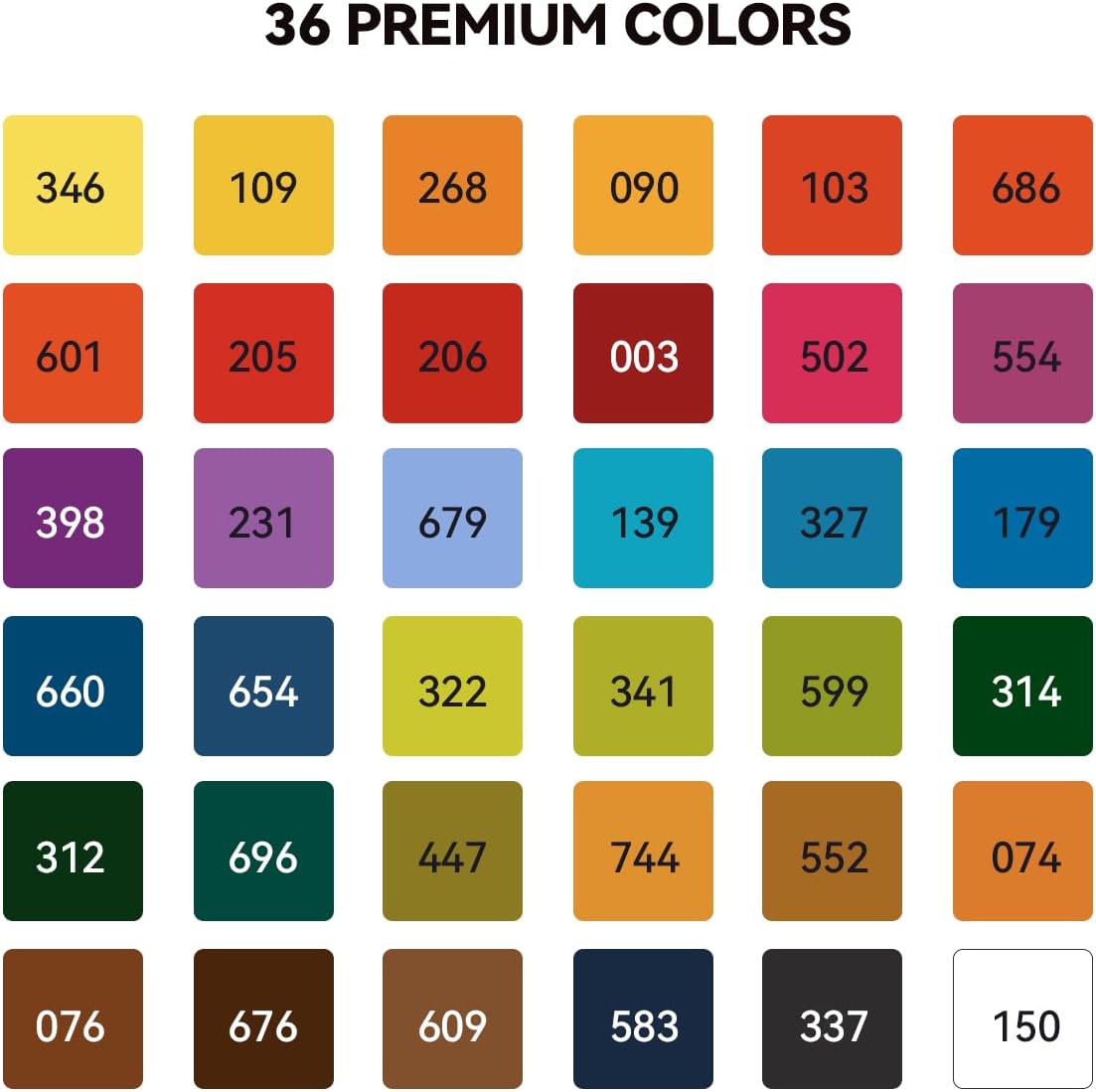 Watercolor Paint Set 36 Vibrant Colors 5ml / 0.17 Fl Oz Tubes, Watercolor Tubes with Great Value, Water Color Paints Art Supplies for Adults, Artists &#x26; Beginners