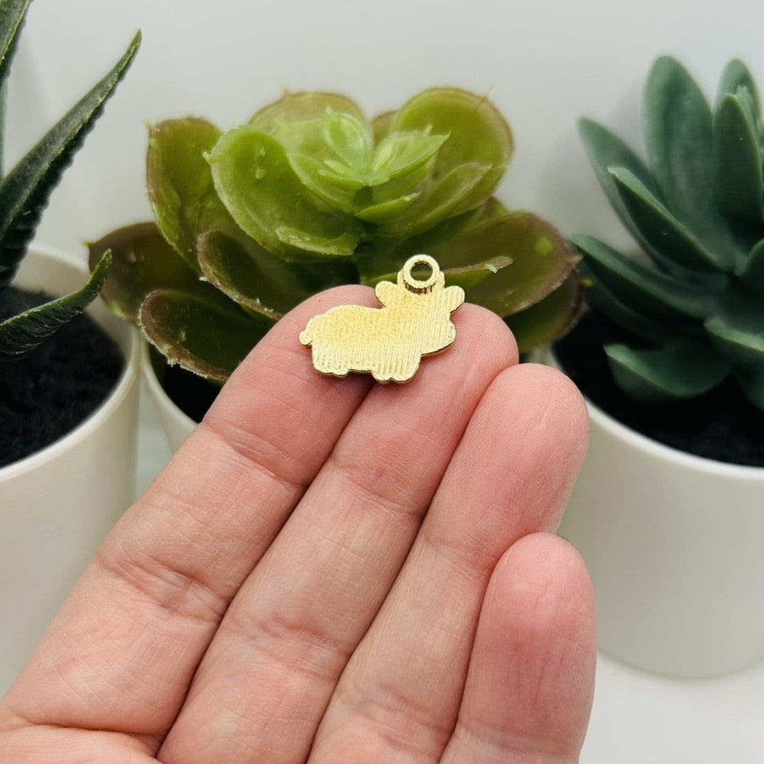 1, 4, 20 or 50 Pieces: Black Enamel Cow Charms