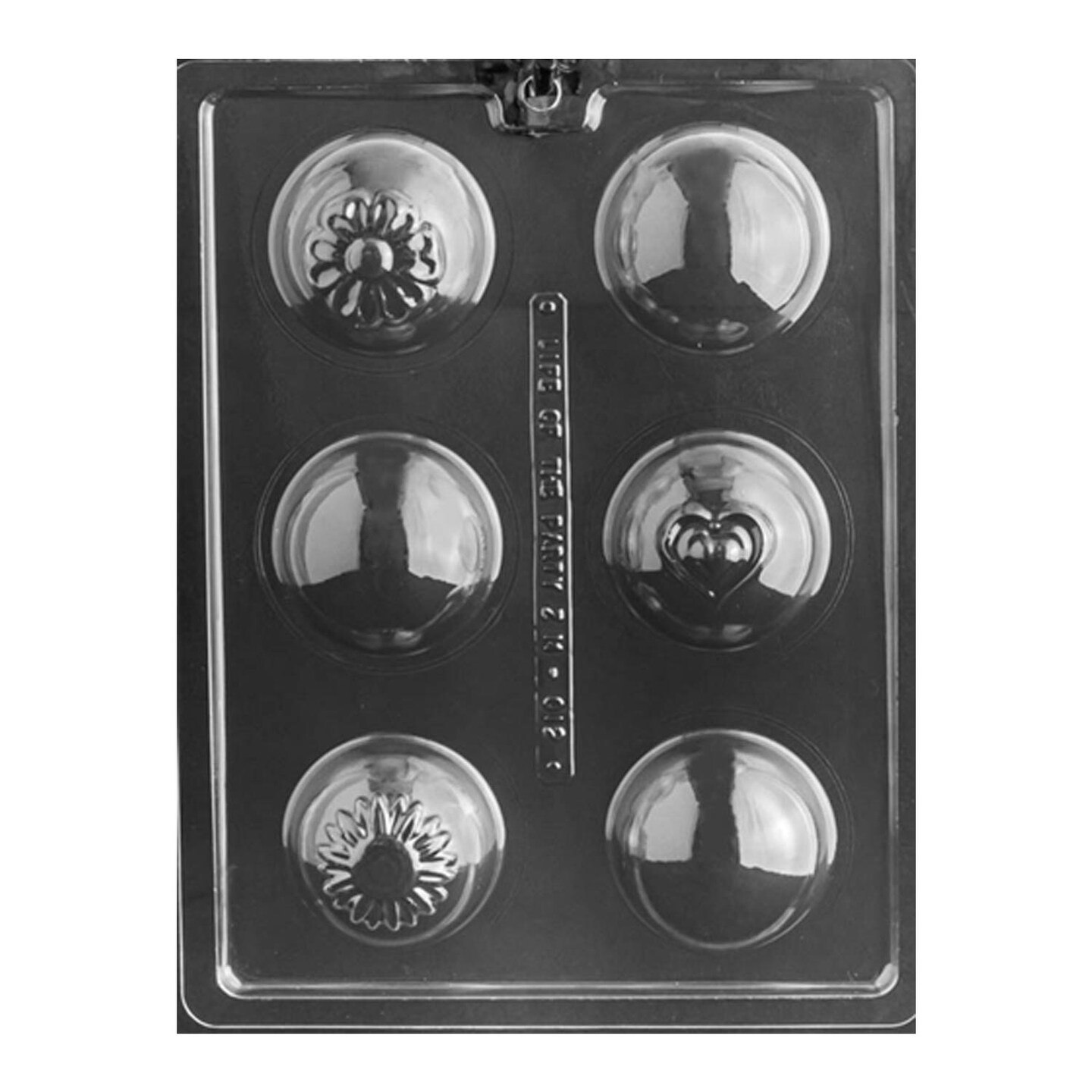 Heart and Flowers Cocoa or Bath Bomb Chocolate Mold