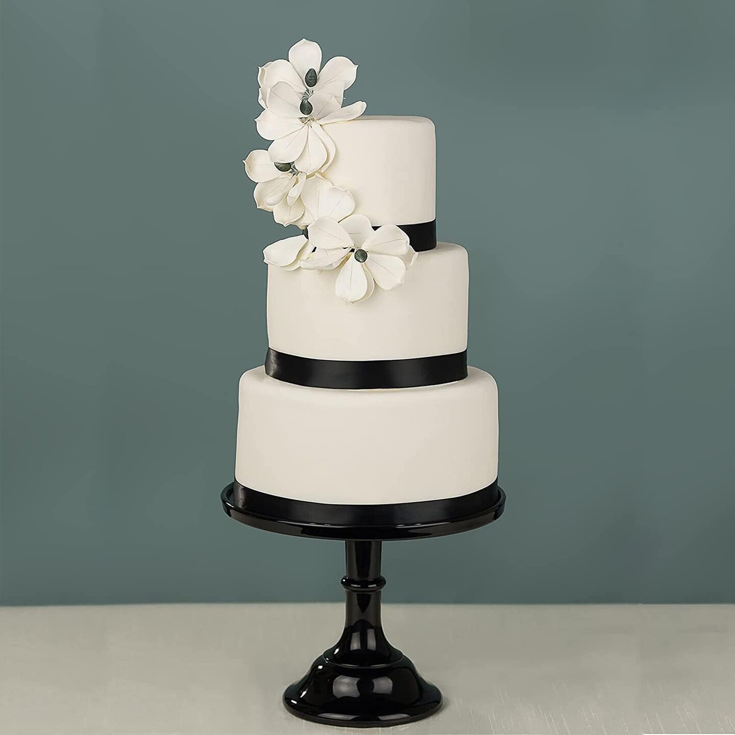 2 Rolls (1&#x201D;&#xD7;50 Yards, 1/2&#x201D;&#xD7;50 Yards) Black Satin Ribbon