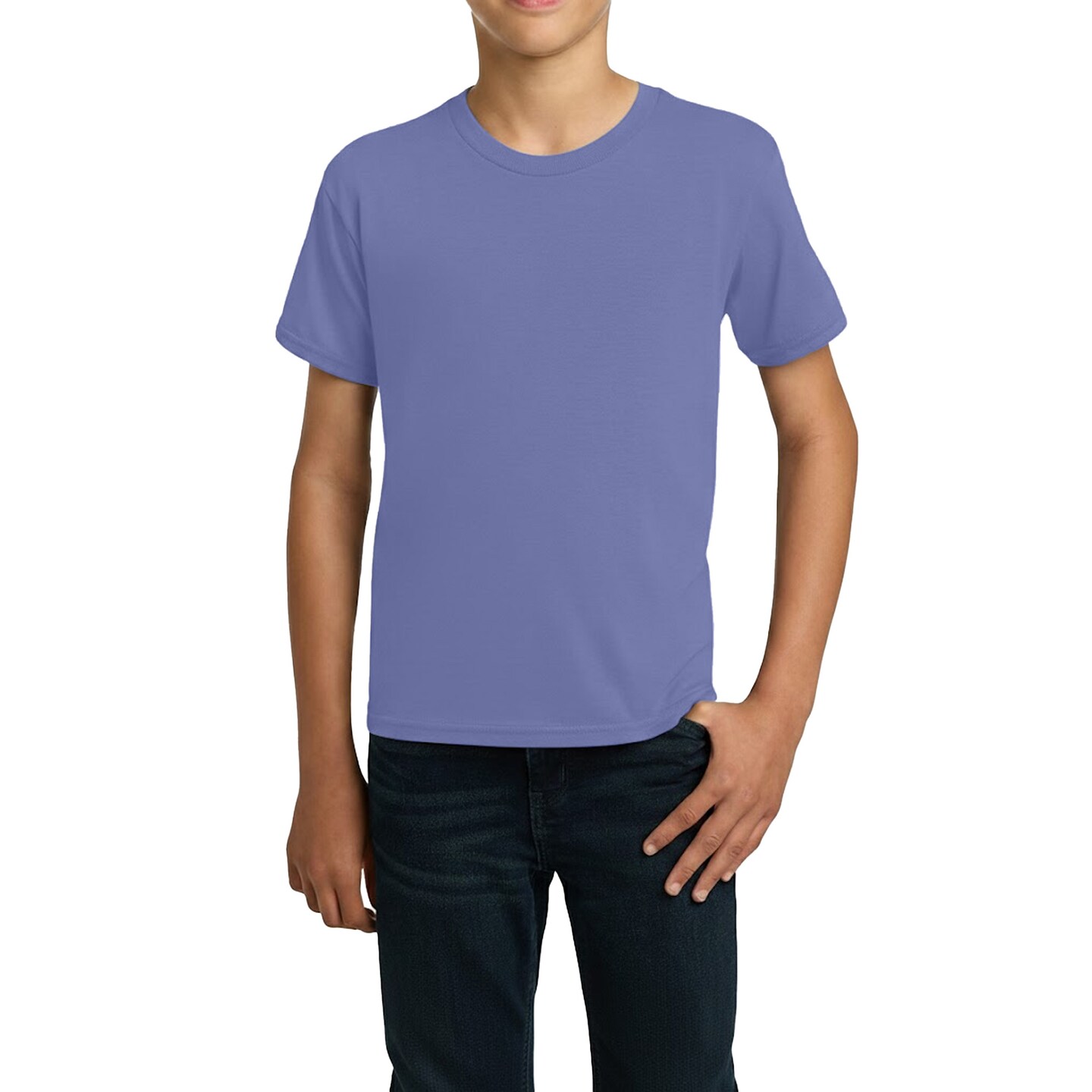 Gildan Youth Heavy Cotton T-Shirt, Plain Short Sleeve Craft & Print Ready