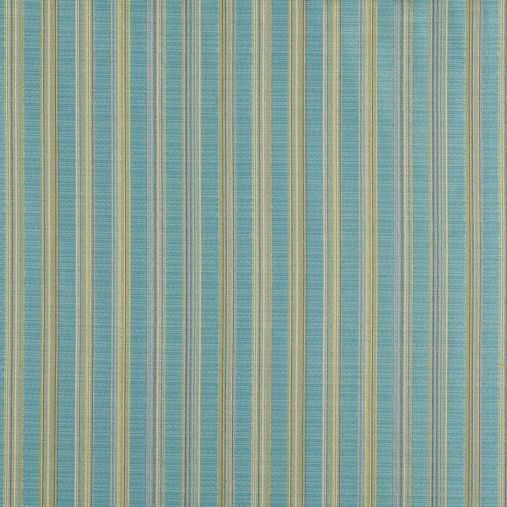 Upholstery Fabric - Aqua/Teal, Gold/Yellow Contemporary, Stripe Upholstery Fabric 54 Inches"
