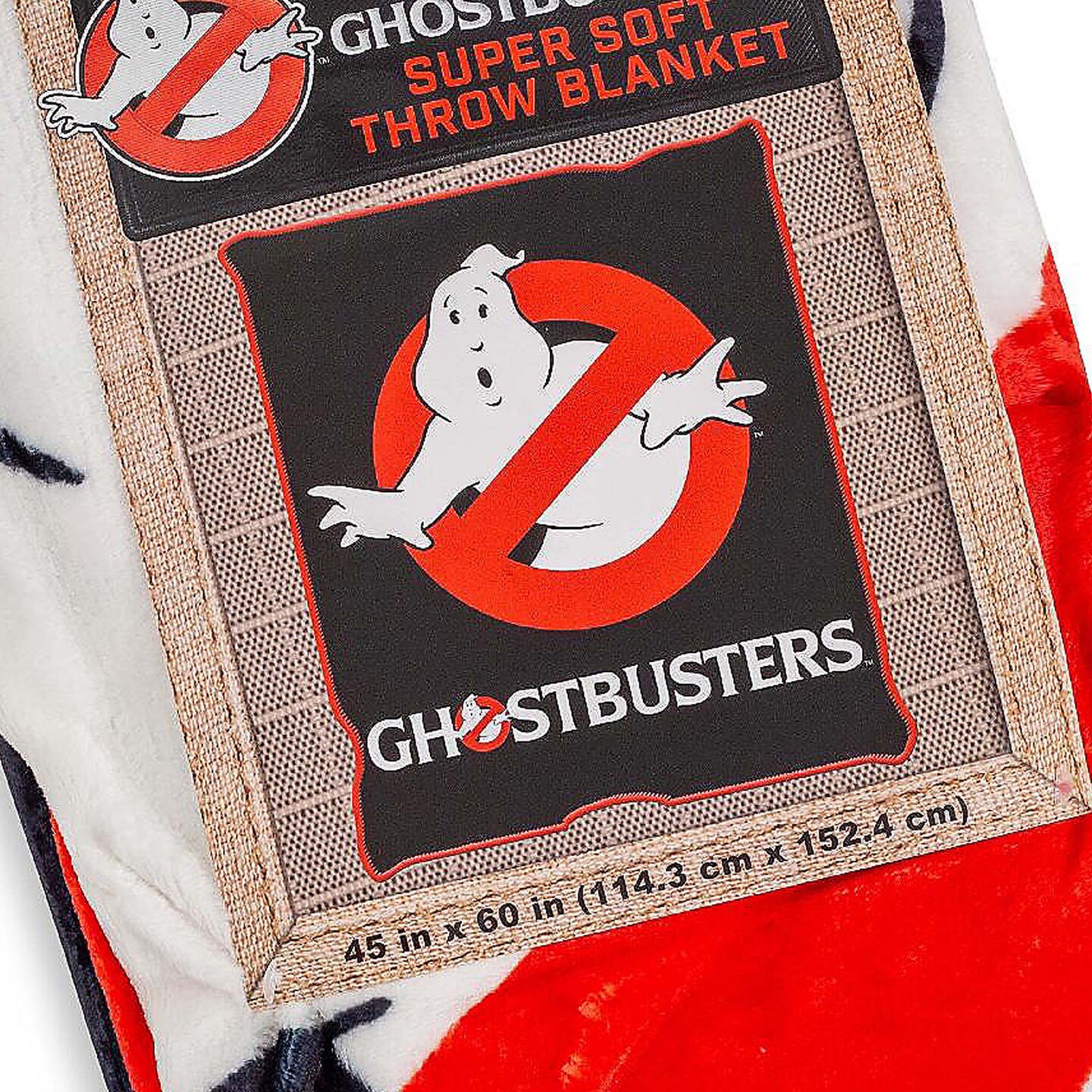 Ghostbusters Logo Raschel Sherpa Throw Blanket Cozy Warm 45 x 60 Inches