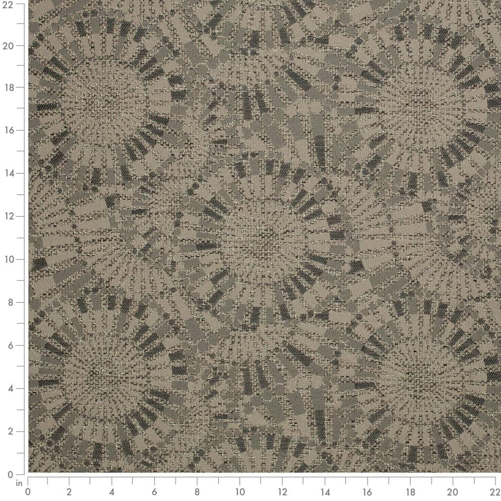 Charcoal - Grey Silver Abstract Geometric Upholstery Fabric 54 Inches"