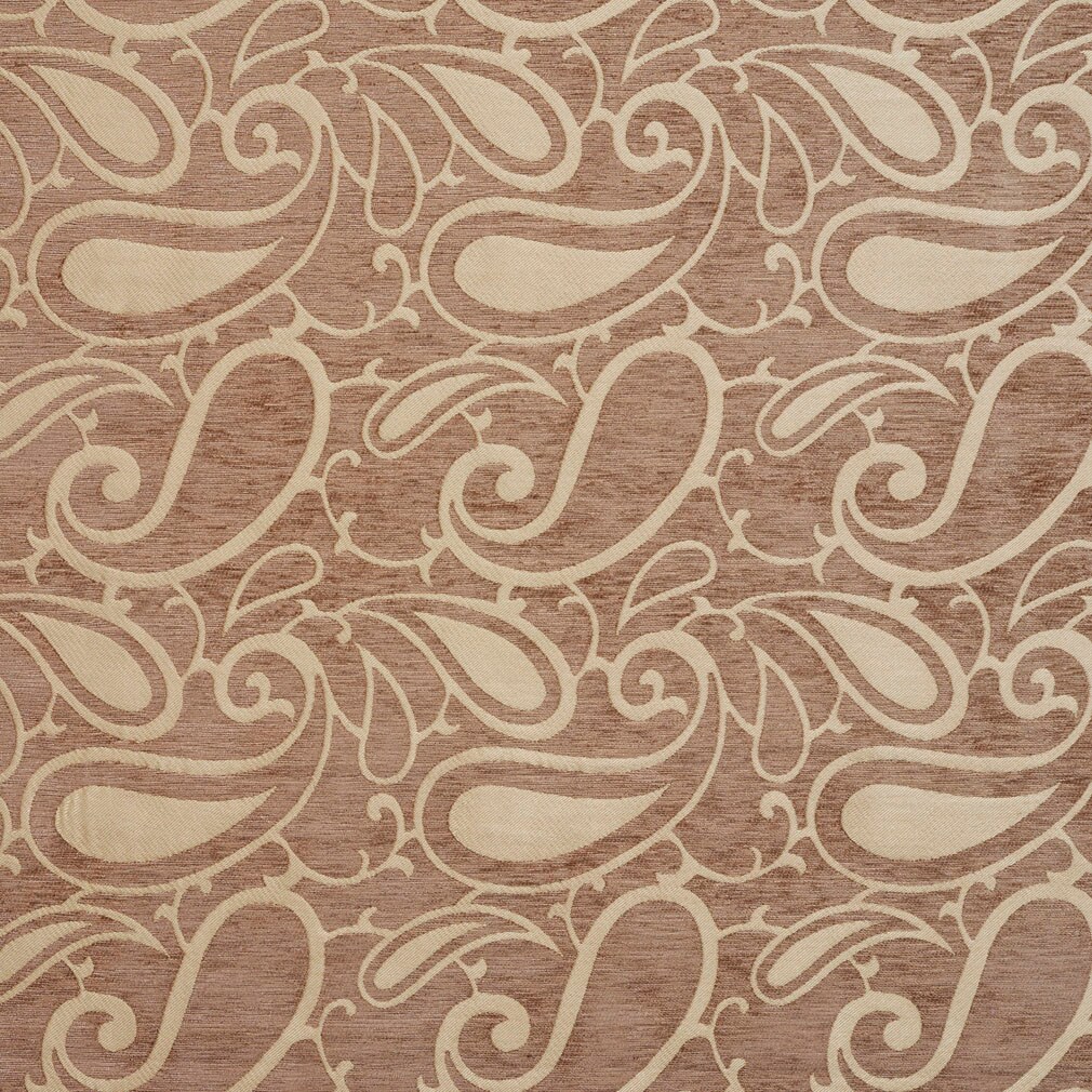 Upholstery Fabric - Brown Paisley Upholstery Fabric 54 Inches"