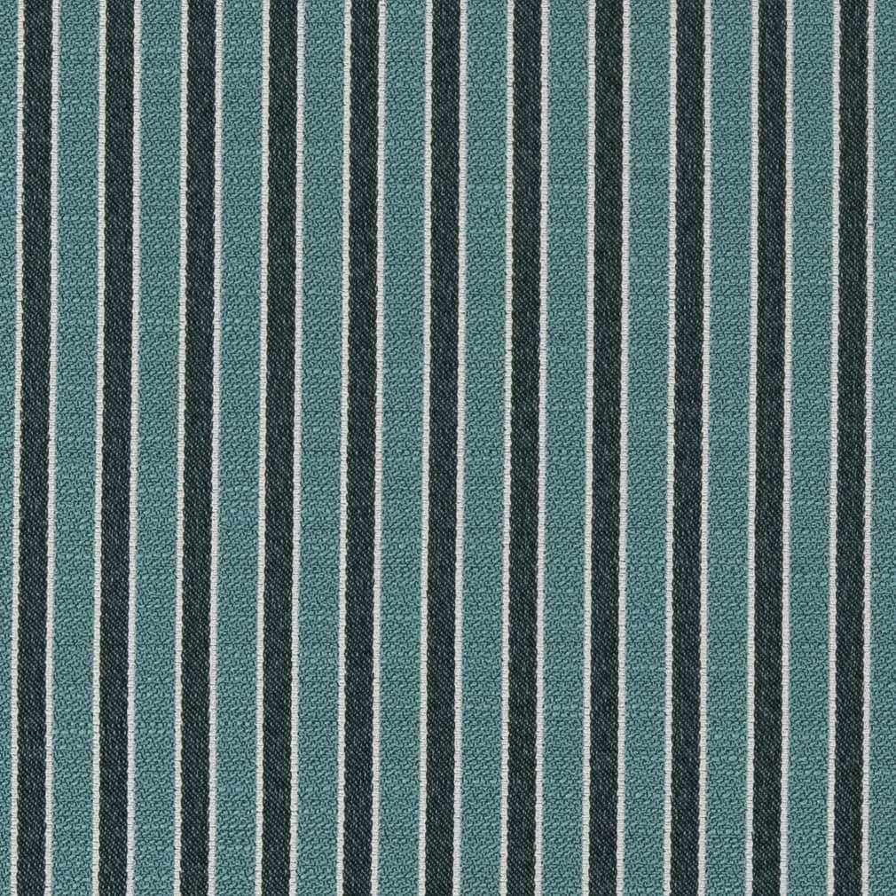 Aqua Stripe - Aqua & Teal Small Scale,Stripe Upholstery Fabric 54 Inches"