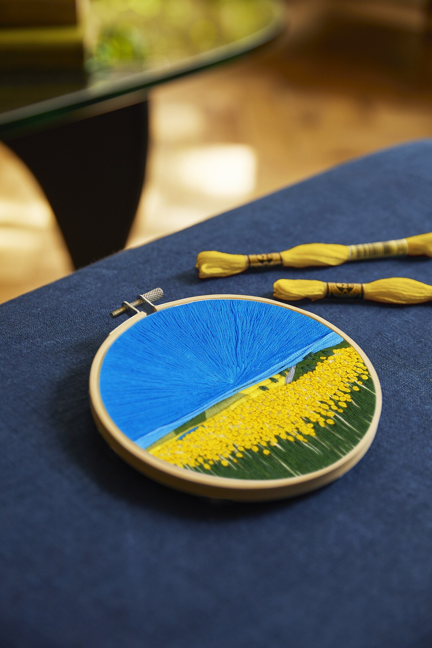 DMC Intermediate Embroidery Kit by Victoria Rose Richards-Sunflower Fields