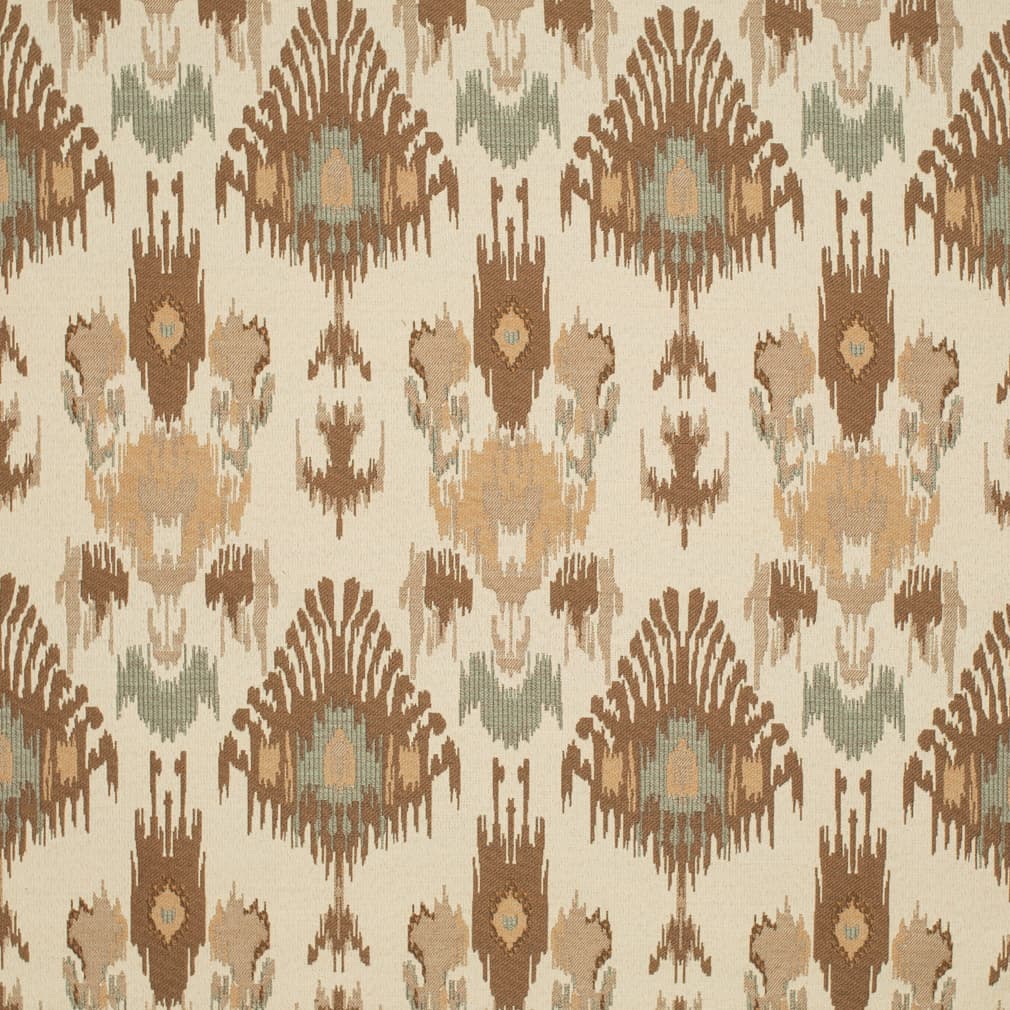 Desert - Aqua  Teal,brown Abstract  Geometric,global Upholstery Fabric 54 Inches&#x22;