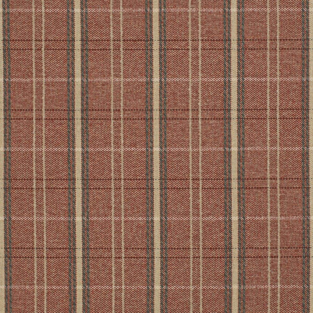 Upholstery Fabric - Red & Burgundy Plaid Upholstery Fabric 54 Inches"