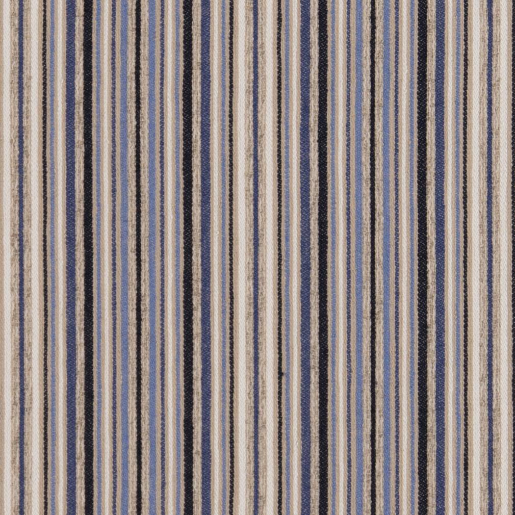 Upholstery Fabric - Blue Small Scale,Stripe Upholstery Fabric 54 Inches"
