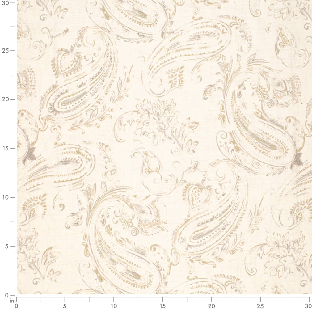 Upholstery Fabric - Beige & Taupe Abstract & Geometric,Paisley Upholstery Fabric 54 Inches"