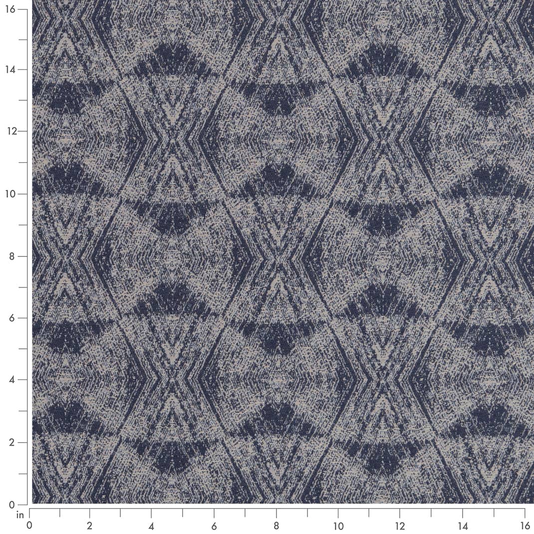 Oxford - Blue Abstract & Geometric,Global Upholstery Fabric 54 Inches"