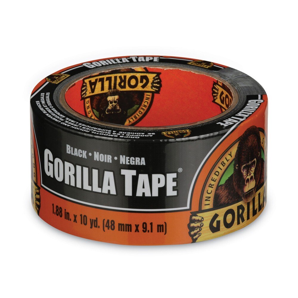 Gorilla Glue 1.88 in. x 10 yds. 3 in. Core Gorilla Tape - Black (1-Roll)