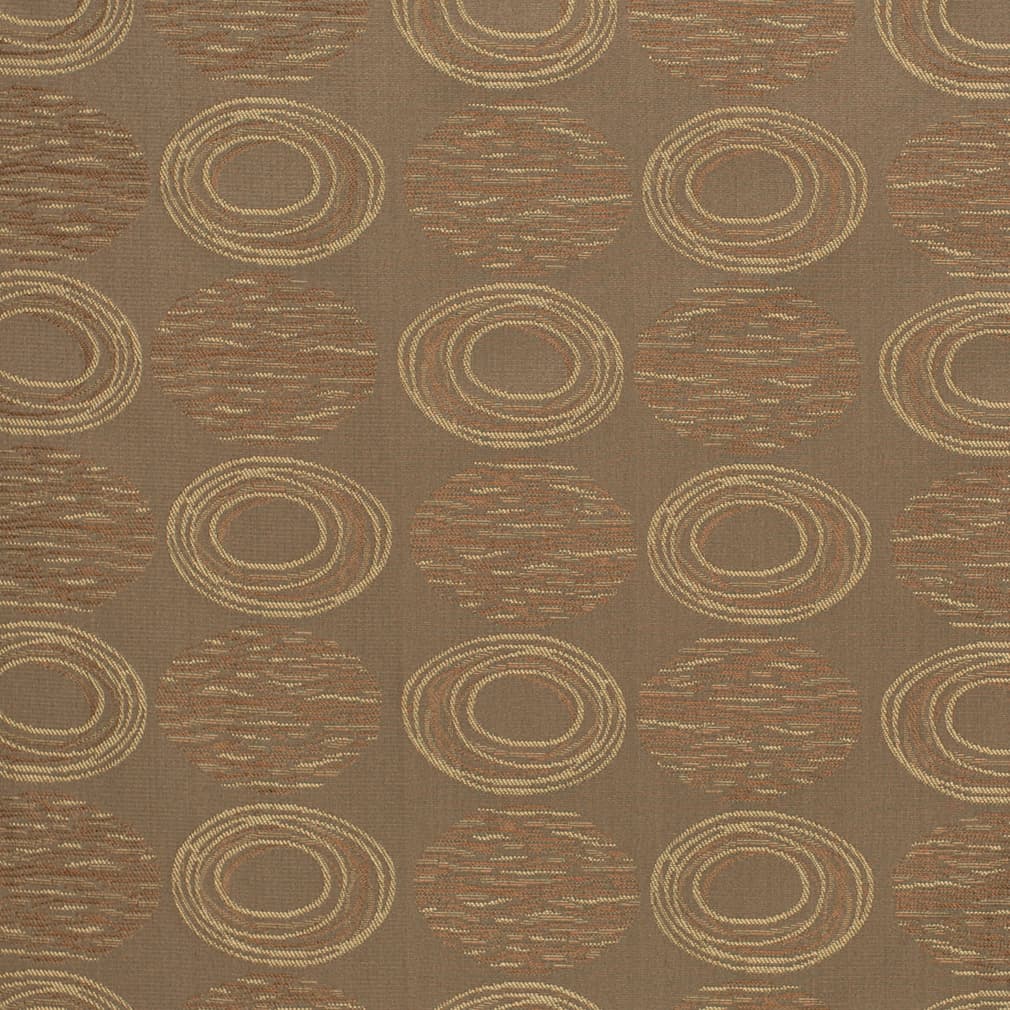 Chestnut - Brown Abstract Geometric Upholstery Fabric 54 Inches"