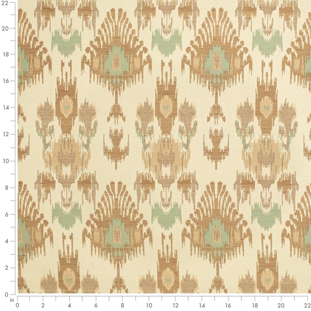 Seafoam - Aqua Teal,beige Taupe Abstract Geometric,global Upholstery Fabric 54 Inches"