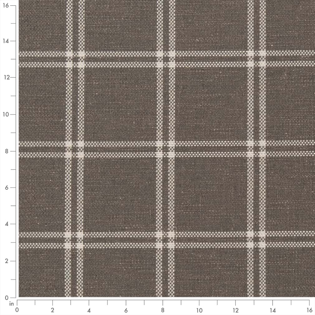 Upholstery Fabric - Grey &#x26; Silver Plaid Upholstery Fabric 54 Inches&#x22;