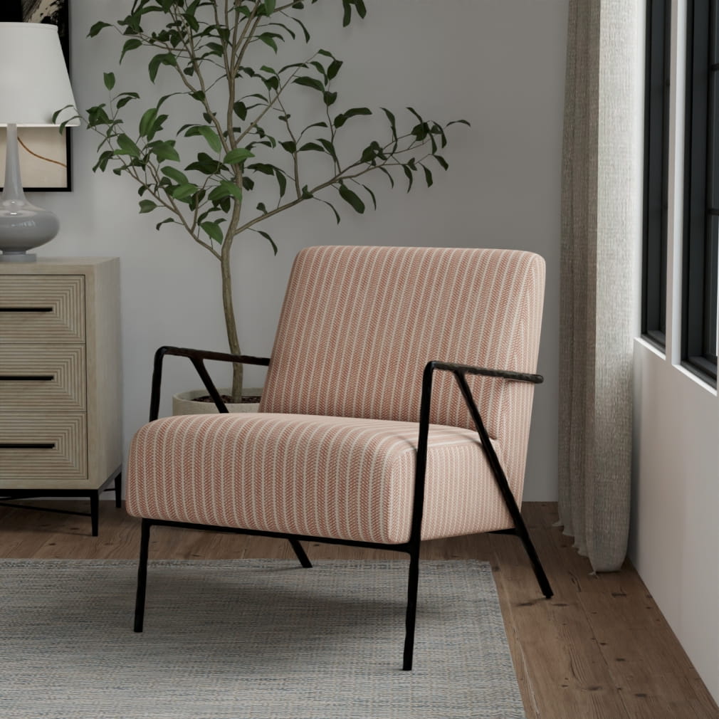 Upholstery Fabric - Orange & Rust Plaid Upholstery Fabric 54 Inches"