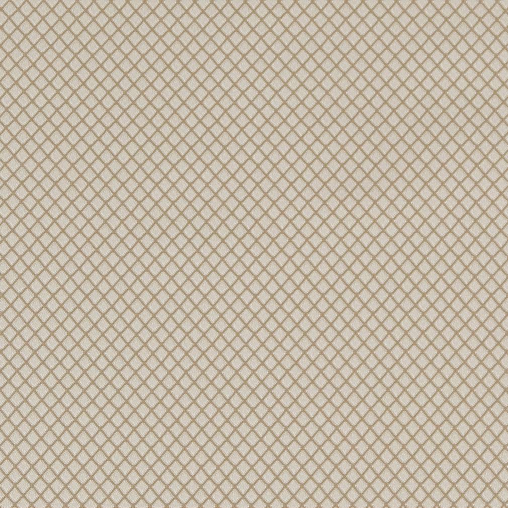 Champagne Diamond - Beige, Taupe Diamonds, Small Scale Upholstery Fabric 54"
