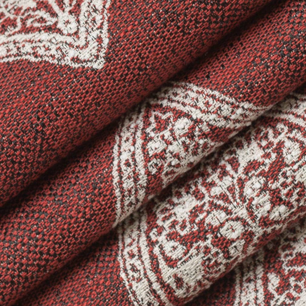 Upholstery Fabric - Red & Burgundy Abstract & Geometric,Damask Upholstery Fabric 54 Inches"
