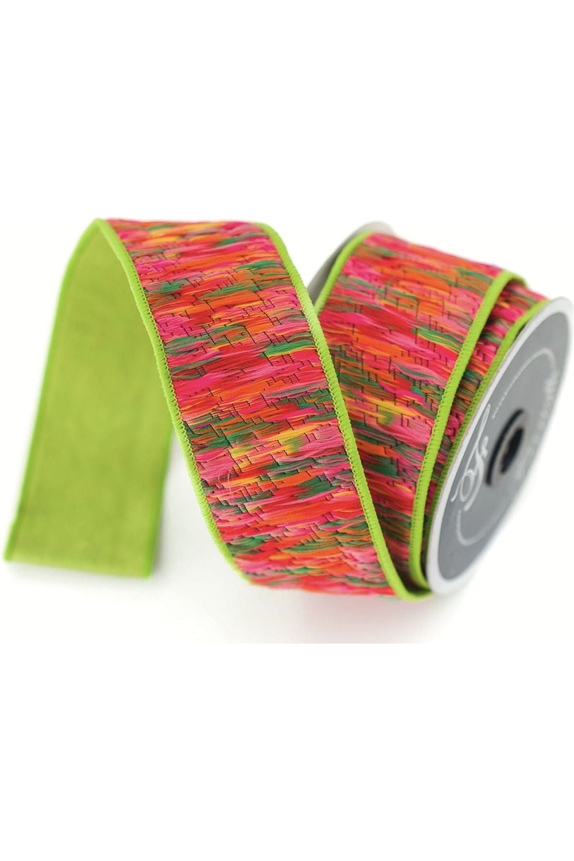 2&#x22; Groovy Loom Ribbon: Apple Green (5 Yards)