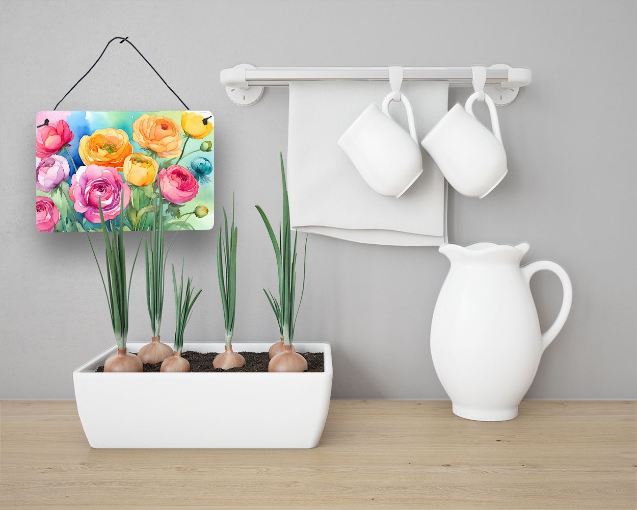 Edge Collections - 8" X 12" - Multicolor - Vibrant wall Plaque - 1 Piece