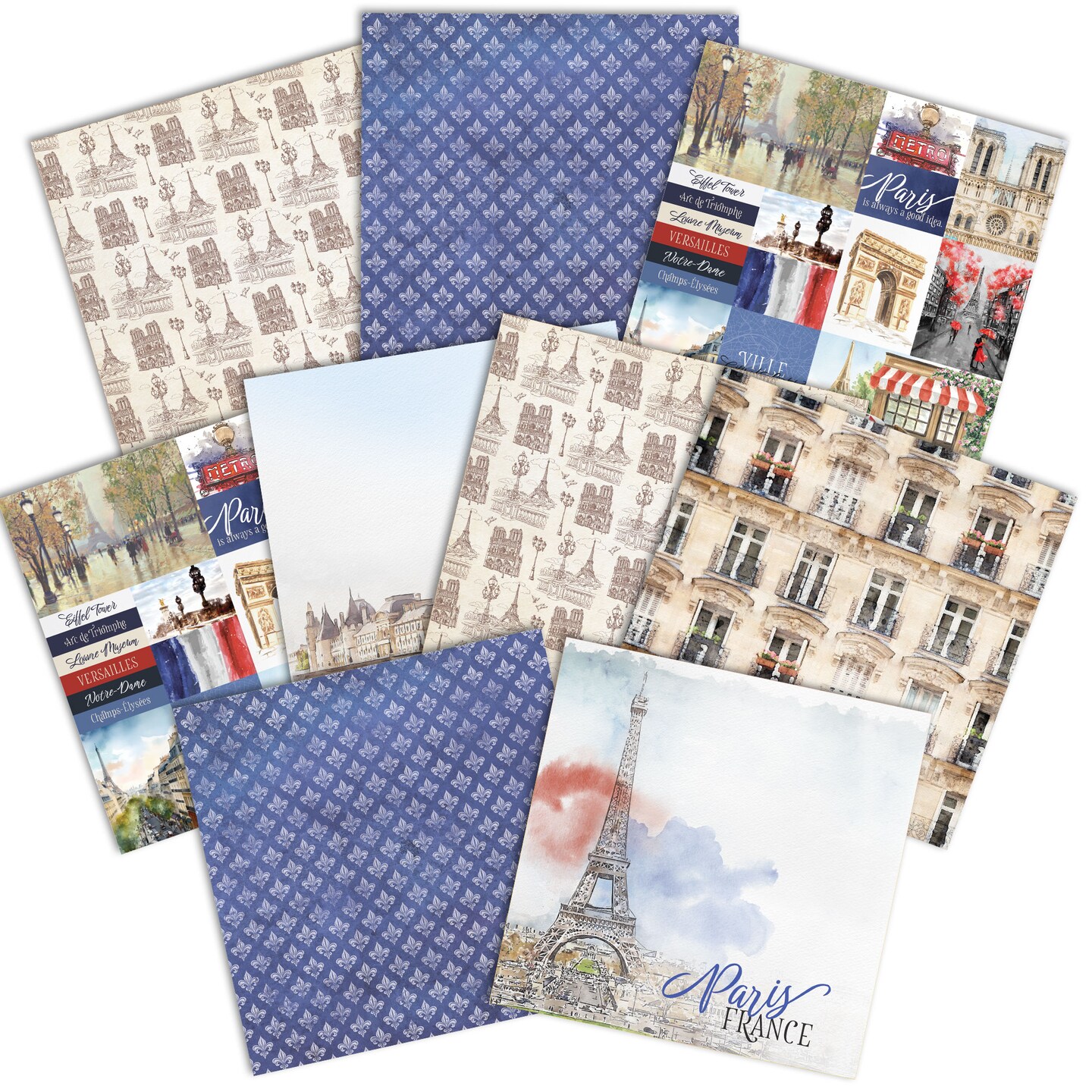Paris Watercolor Paper Assortment